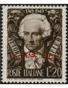 TRIESTE A 1949 Vittorio Alfieri MNH**