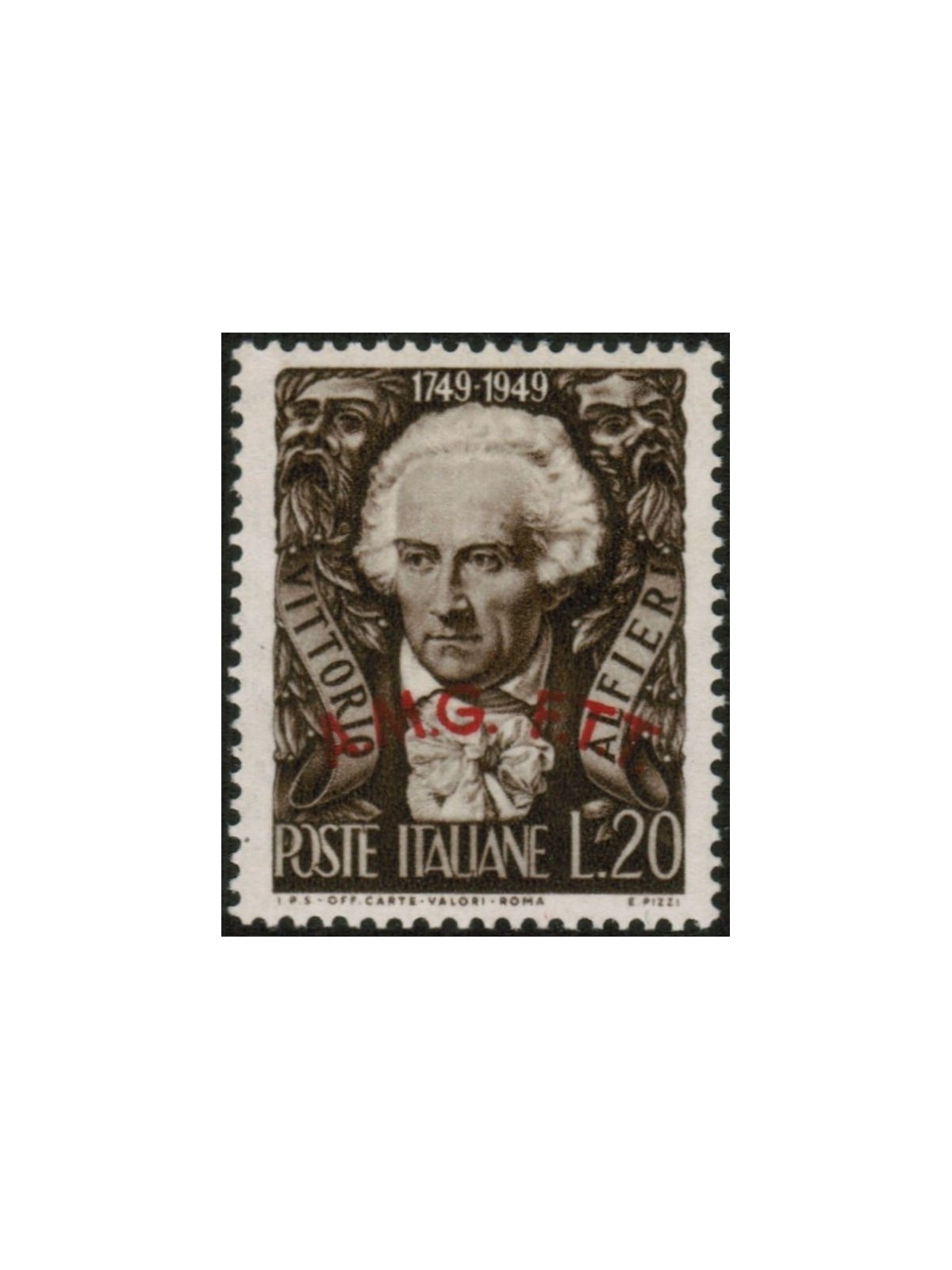 TRIESTE A 1949 Vittorio Alfieri MNH**