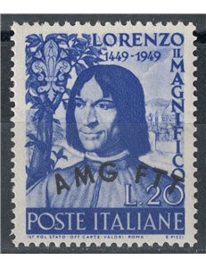 TRIESTE A 1949 Lorenzo the Magnificent MNH**