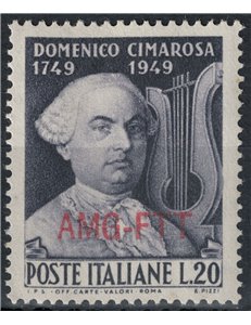 TRIESTE A 1949 Domenico Cimarosa MNH**