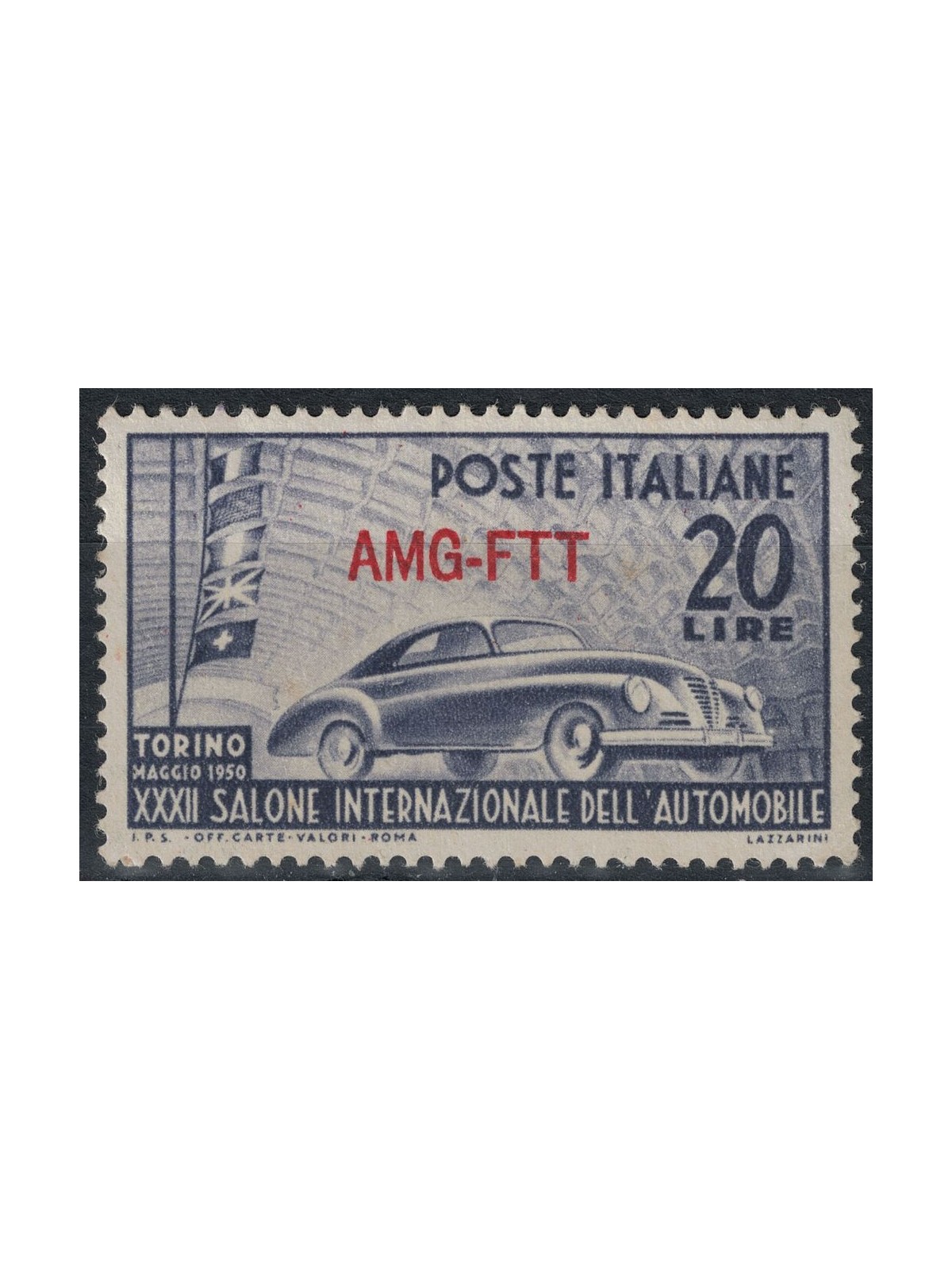 TRIESTE A 1950 Salone dell'automobile MNH**