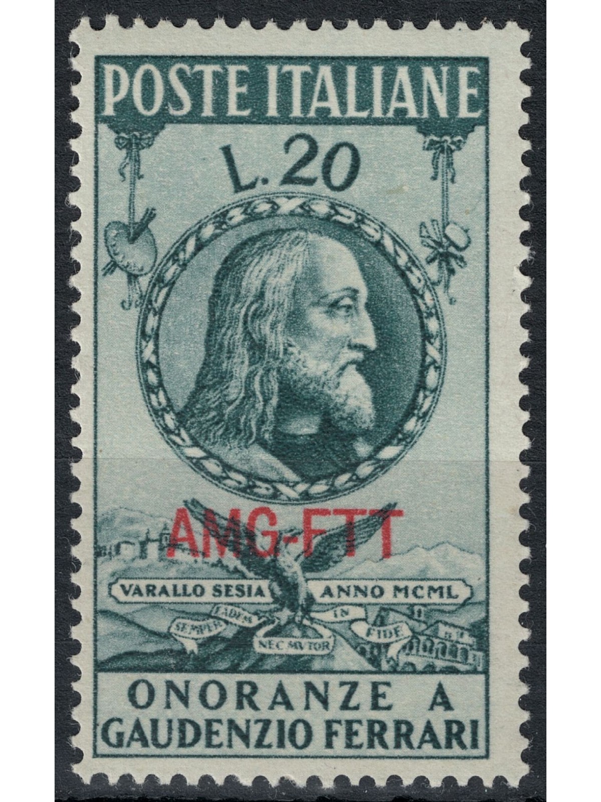 TRIESTE A 1950 Gaudenzio Ferrari MNH**