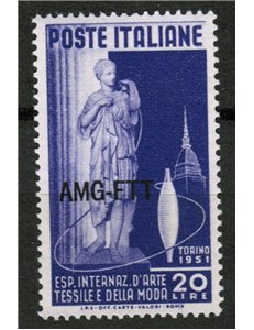 TRIESTE A 1951 Arte tessile MNH**