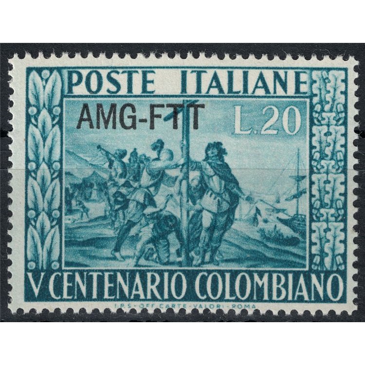 TRIESTE AT 1951 Cristoforo Colombo MNH**