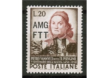 TRIESTE A 1951 Pietro Vannucci, the Perugino MNH**