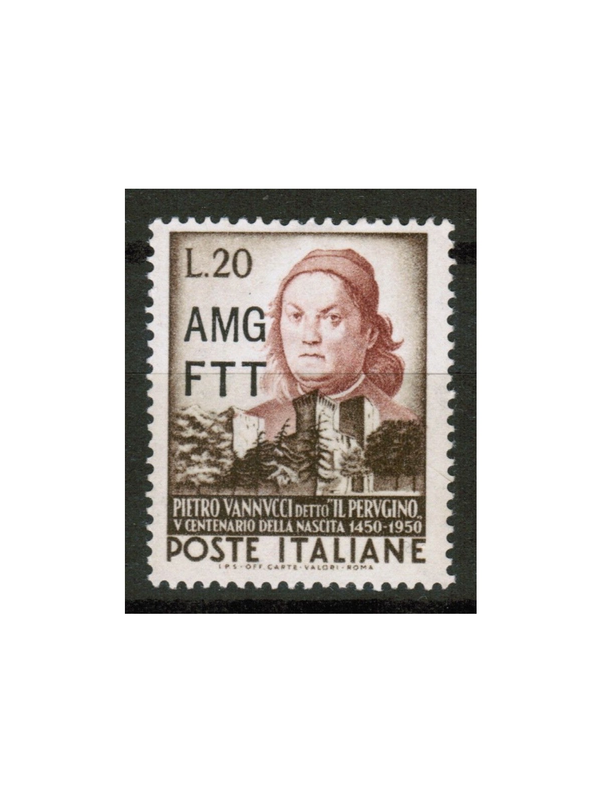 TRIESTE A 1951 Pietro Vannucci, the Perugino MNH**