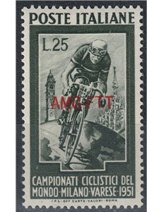 TRIESTE AT 1951 CYCLING WORLD CHAMPIONSHIPS MNH**