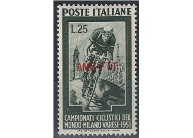 TRIESTE AT 1951 CYCLING WORLD CHAMPIONSHIPS MNH**