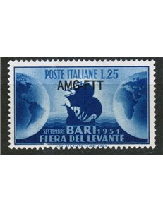 TRIESTE AT 1951 Fiera del Levante MNH**
