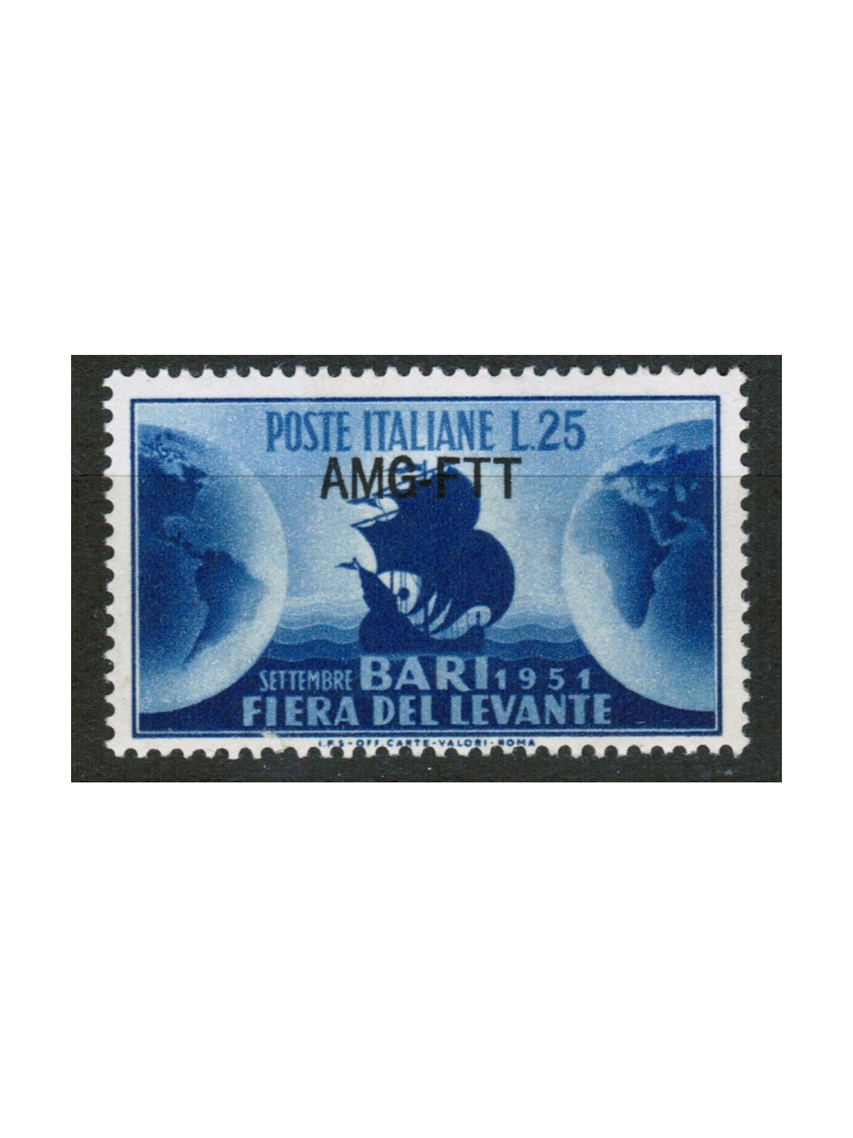 TRIESTE AT 1951 Fiera del Levante MNH**
