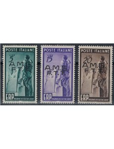 TRIESTE A 1949 ERP, European Reconstruction Programme 3v MNH**