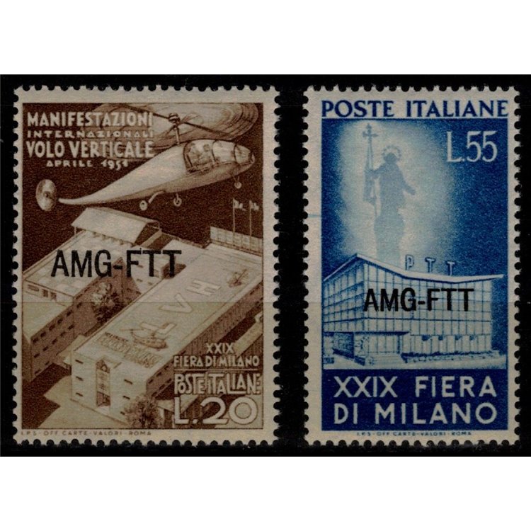 TRIESTE A 1951 Fiera di Milano 2v MNH**