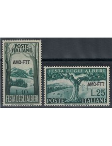 TRIESTE A 1951 Festa degli alberi 2v MNH**