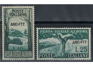 TRIESTE A 1951 Festival of Trees 2v MNH**