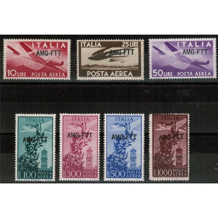 TRIESTE A 1949-52 Posta aerea 7v MNH**