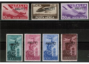 TRIESTE A 1949-52 Posta aerea 7v MNH**