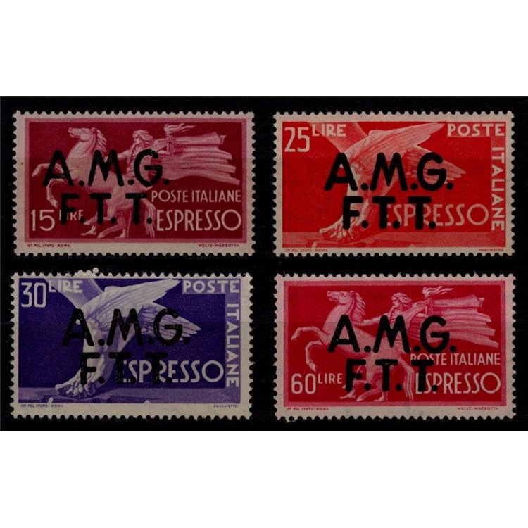 TRIESTE A 1947-48 Democratic, express 4v MNH**