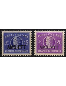 TRIESTE A 1949-52 Authorized delivery 2v MNH**