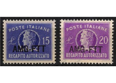 TRIESTE A 1949-52 Recapito autorizzato 2v MNH**