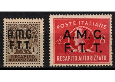 TRIESTE A 1947-49 Authorized delivery 2v MNH**