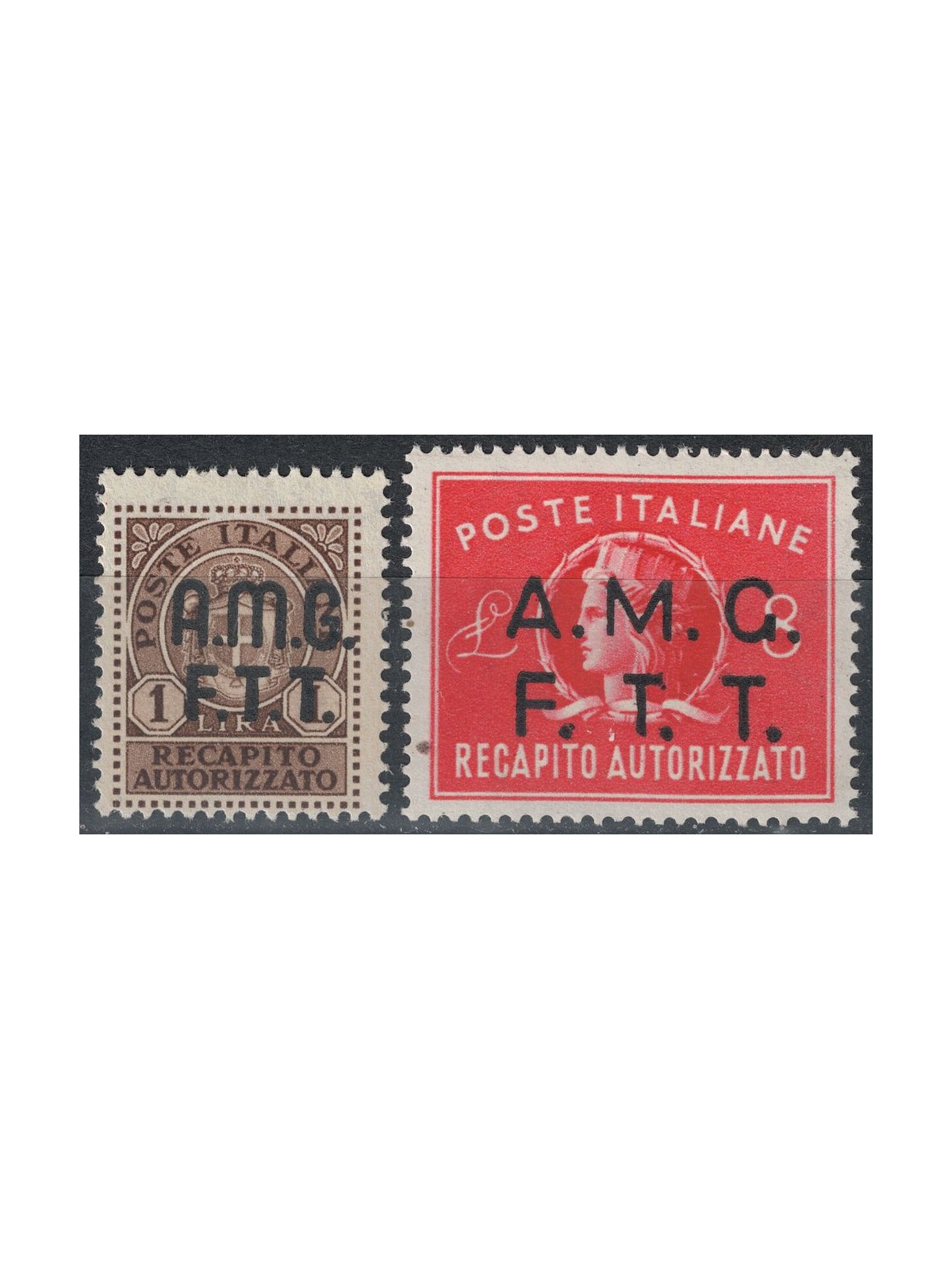 TRIESTE A 1947-49 Authorized delivery 2v MH*