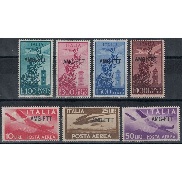 TRIESTE A 1949-52 Posta aerea 7v MH*