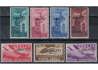 TRIESTE A 1949-52 Posta aerea 7v MH*