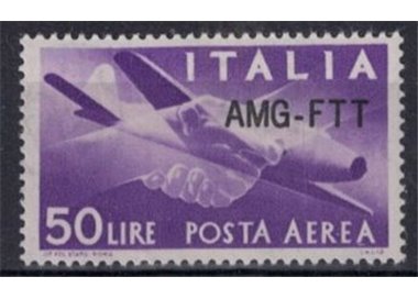 TRIESTE A 1954 Democratica (posta aerea) MH*