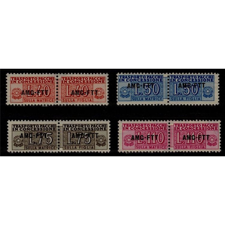 TRIESTE A 1953 Parcels in concession 4v MNH**