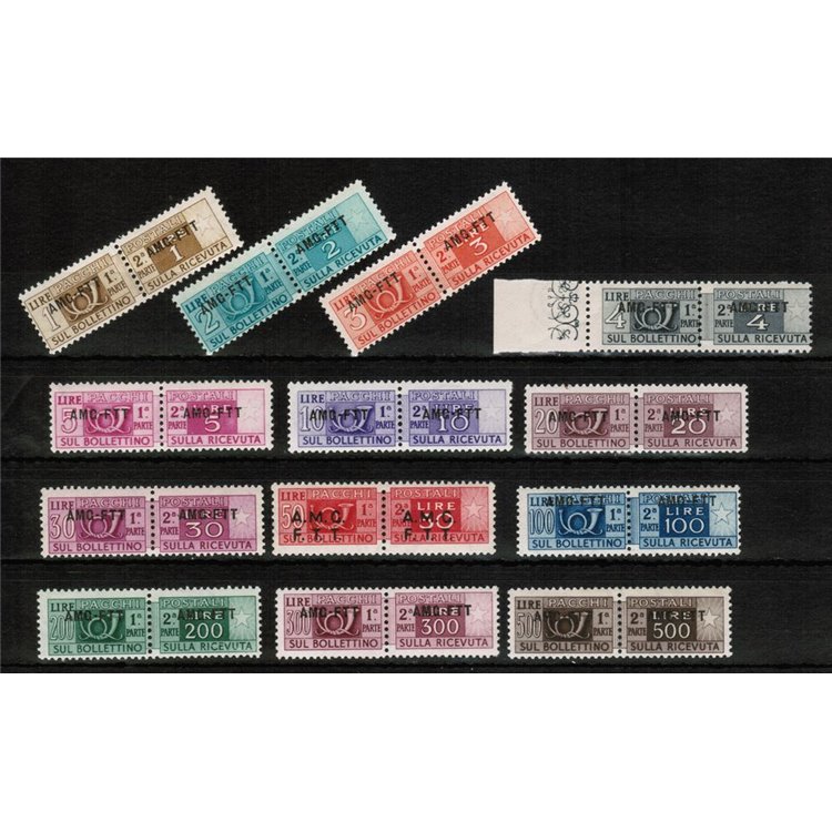 TRIESTE A 1949-54 Postal parcels 13v MNH** ©