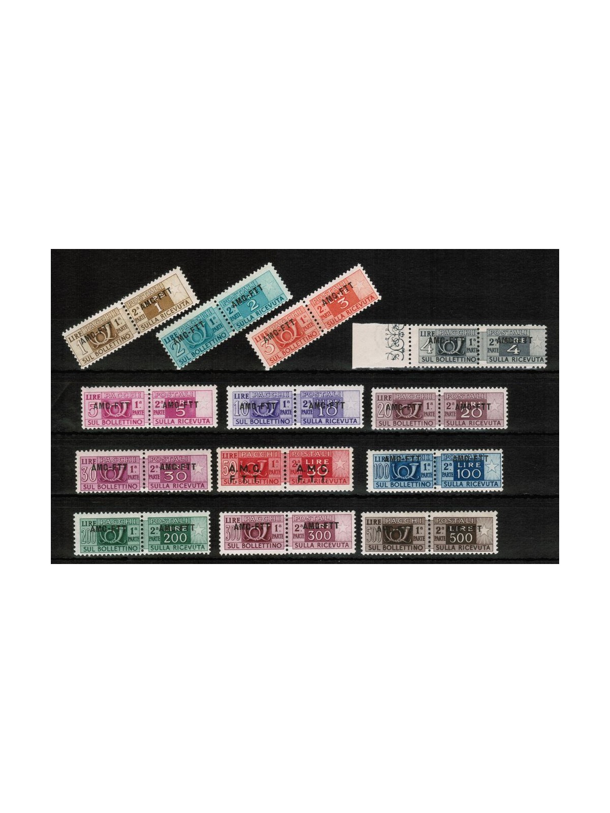 TRIESTE A 1949-54 Postal parcels 13v MNH** ©