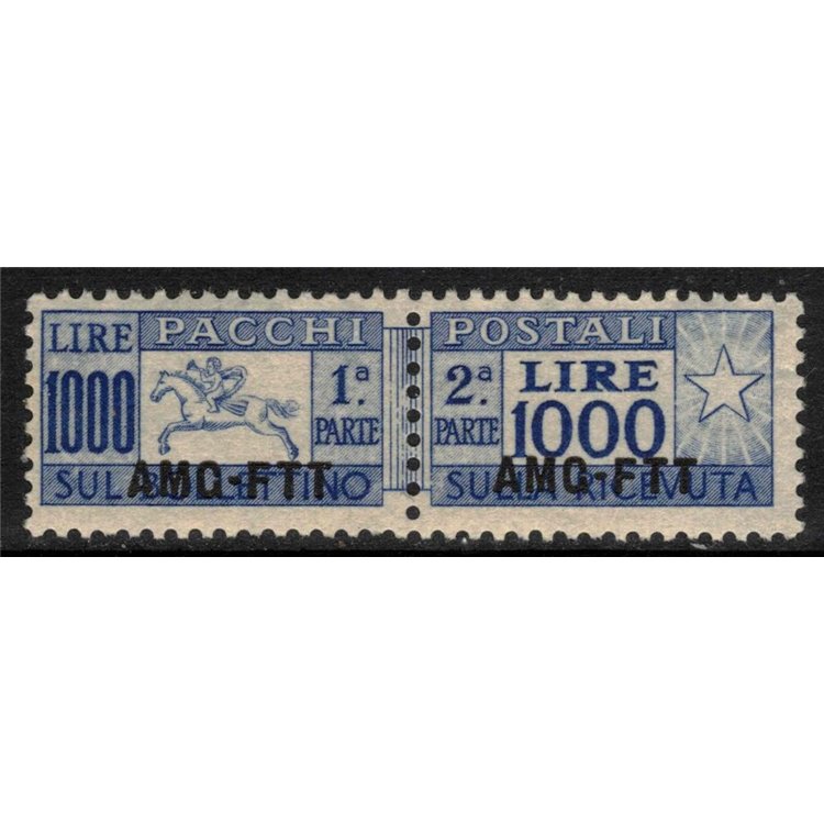TRIESTE A 1954 Postal parcels £1000, pony (comb) MNH** ©