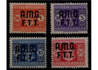 TRIESTE A 1947 Postage due 4v MNH**