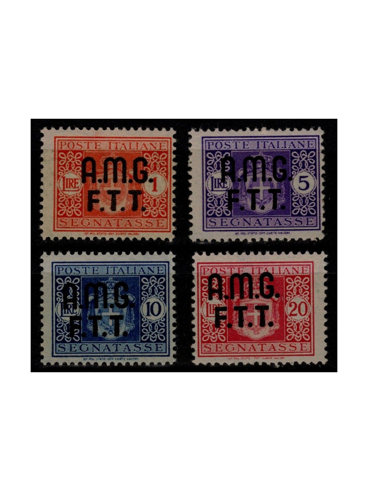 TRIESTE A 1947 Segnatasse 4v MNH**