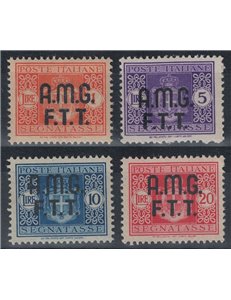 TRIESTE A 1947 Postage due 4v MH*