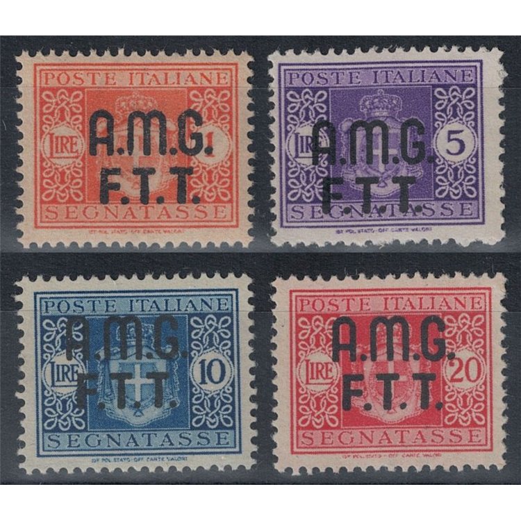 TRIESTE A 1947 Segnatasse 4v MH*