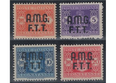 TRIESTE A 1947 Postage due 4v MH*