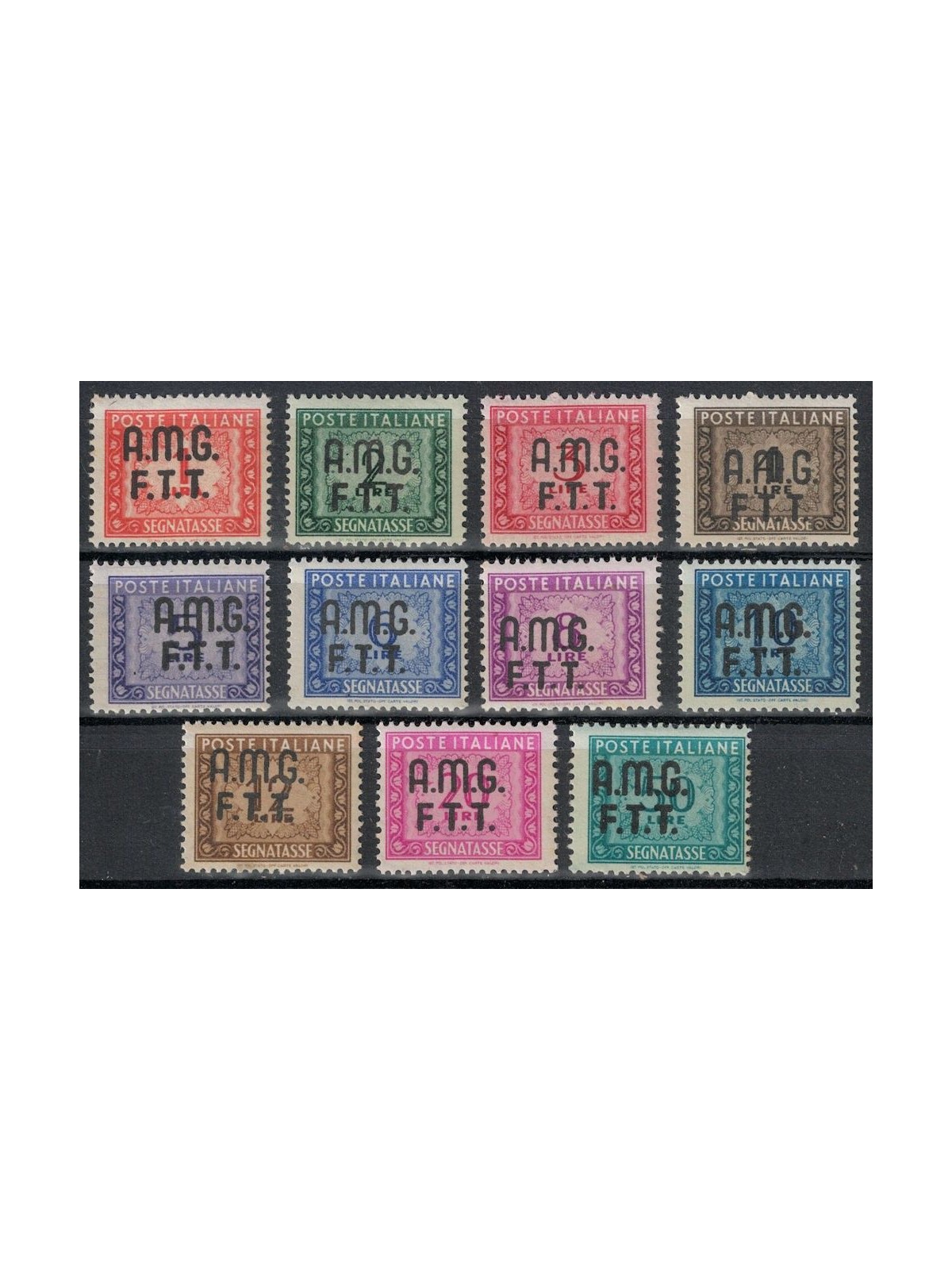 TRIESTE A 1947-49 Postage Due 11v MH*
