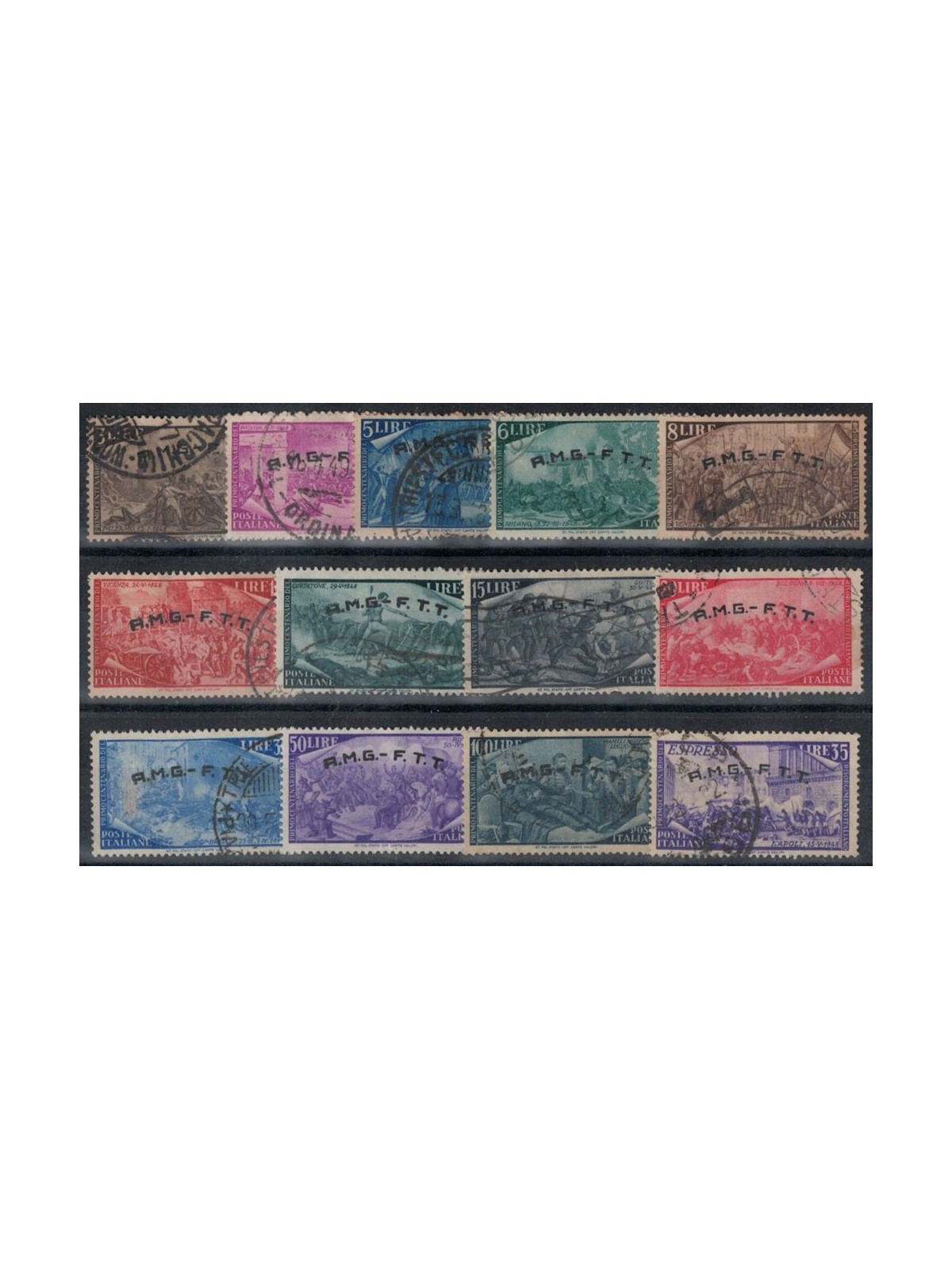 TRIESTE A 1948 Centenary of the Risorgimento 13v us