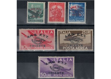 TRIESTE A 1948 Philatelic Convention 6v MH*