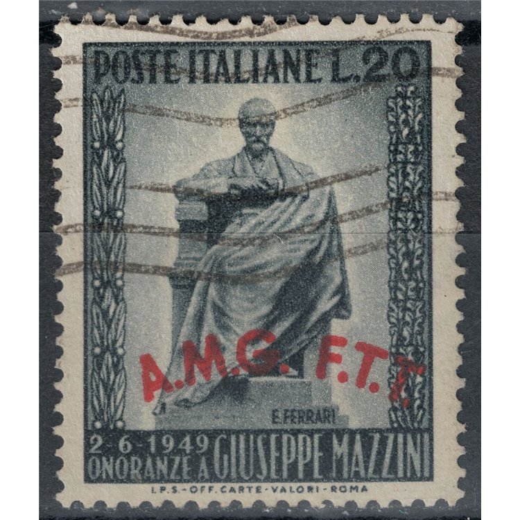 TRIESTE A 1949 Monument to Mazzini us