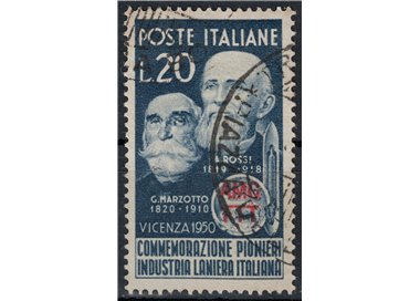 TRIESTE A 1950 Italian wool industry us