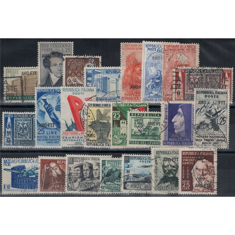 TRIESTE A 1952 Annata completa 23v us