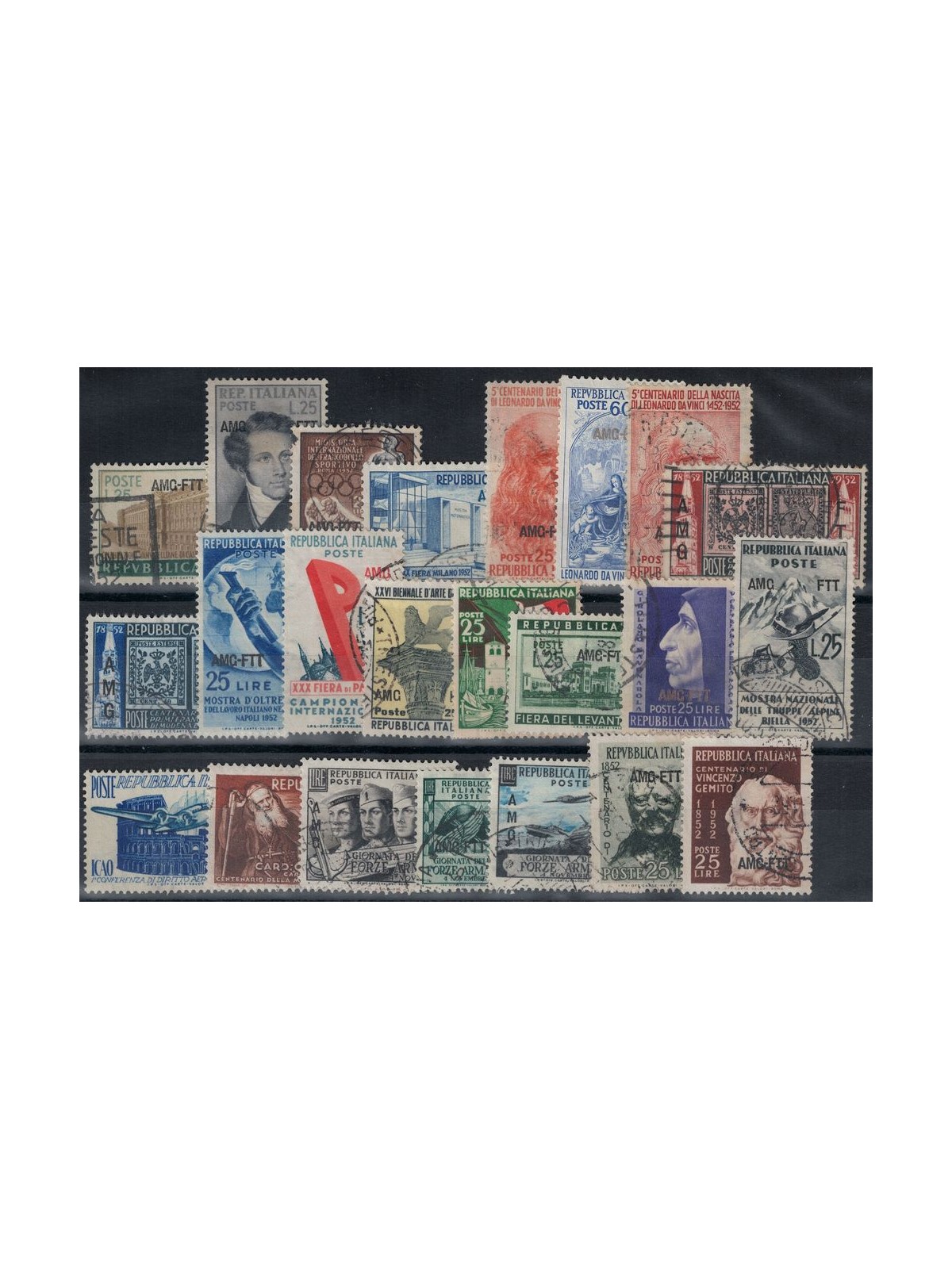 TRIESTE A 1952 Annata completa 23v us