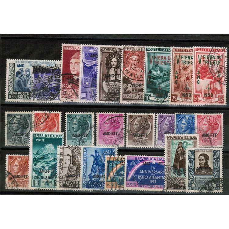 TRIESTE A 1953 Complete vintage 25v us