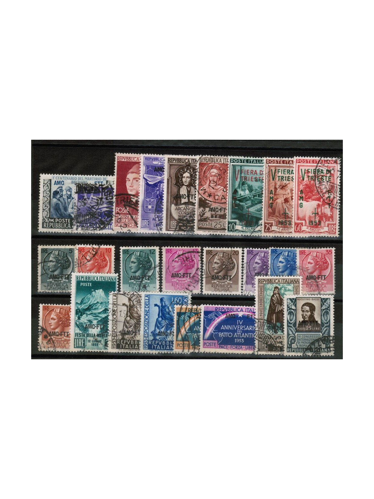 TRIESTE A 1953 Complete vintage 25v us