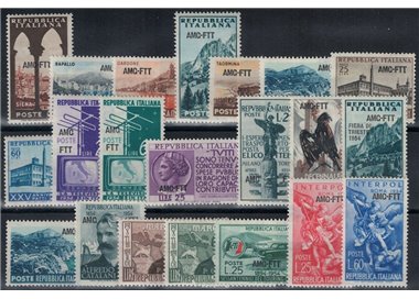 TRIESTE A 1954 Annata completa 21v MH*
