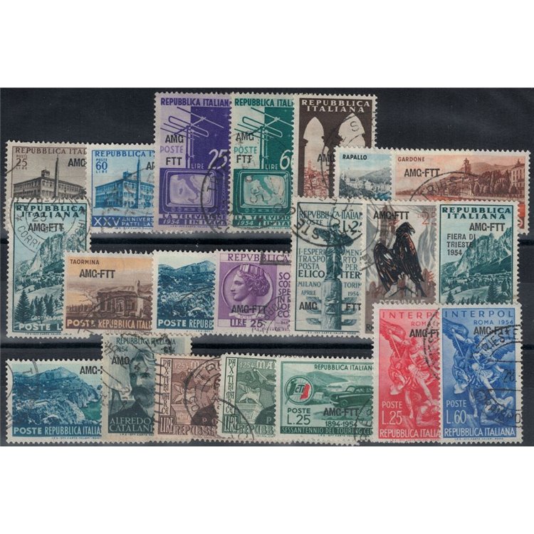 TRIESTE A 1954 Annata completa 21v us