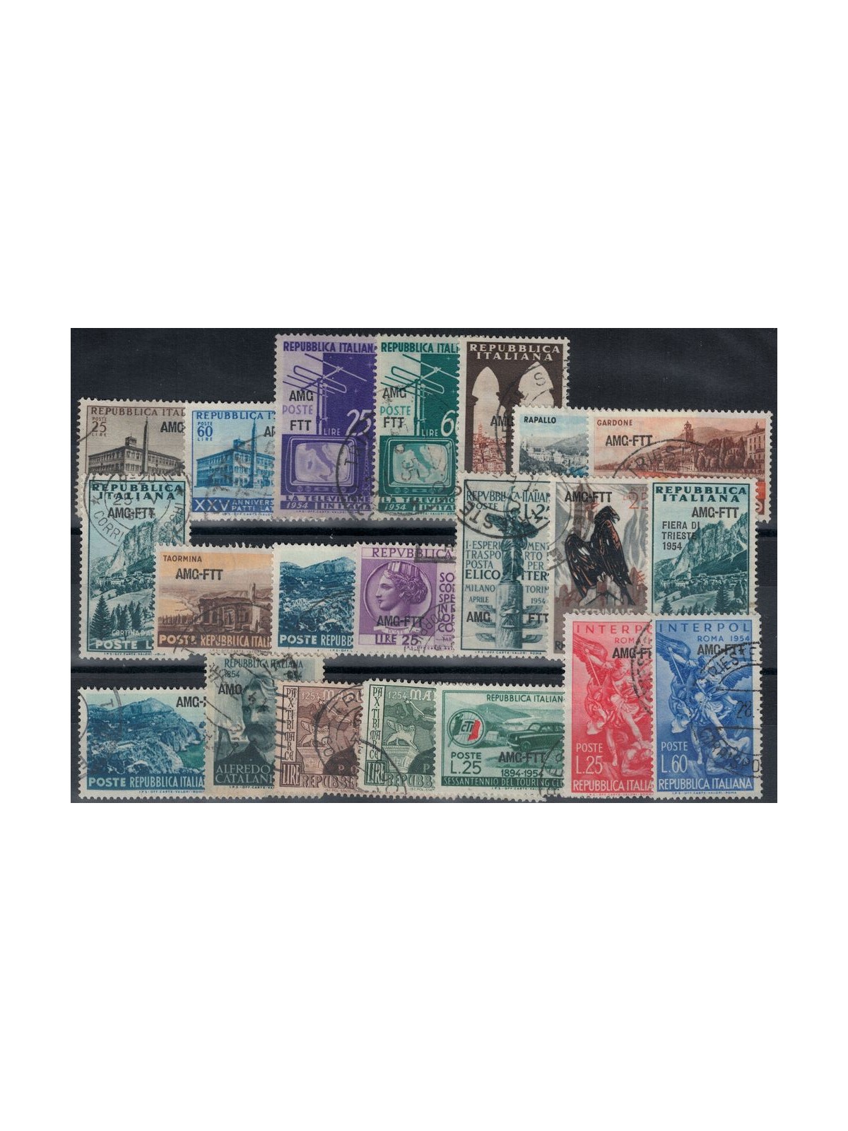 TRIESTE A 1954 Annata completa 21v us