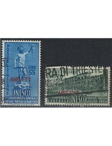 TRIESTE A 1950 Conferenza Unesco 2v us